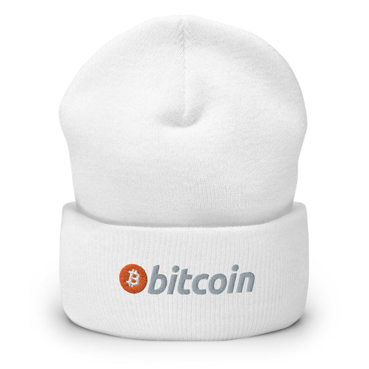 'Bitcoin' Cuffed Beanie