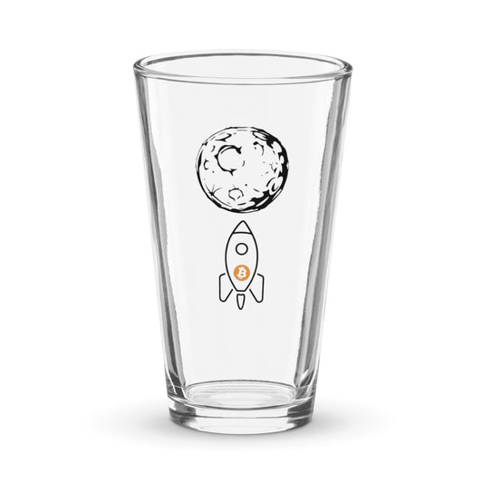 'To the moon' pint glass