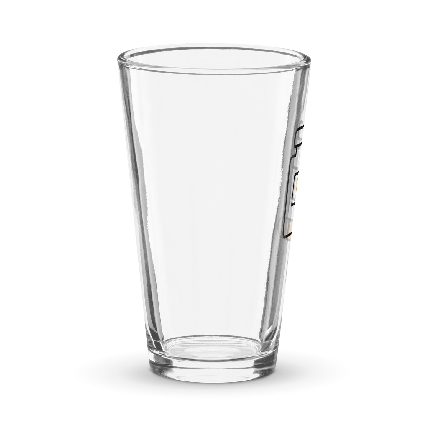 'Orange Pill' pint glass